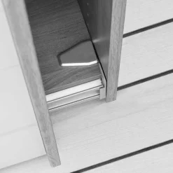 Schiebetürschrank in Weiß Glas - Crucav