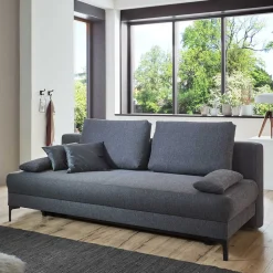 Schlafcouch für jeden Tag in Anthrazit - Antigua