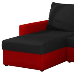 Schlafcouch in Schwarz und Rot - Chessna