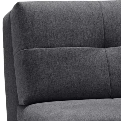 Schlafcouch mit Bettkasten in Dunkelgrau - Lenza