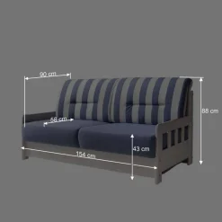 Schlafcouch Salvador im maritimen Design