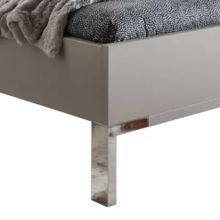 Schlafraum Set in Weiß & Grau - Tumiva (vierteilig)