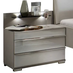 Schlafraum Set in Weiß & Grau - Tumiva (vierteilig)