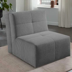 Schlafsessel ohne Armlehnen in Anthrazit - Anzarote