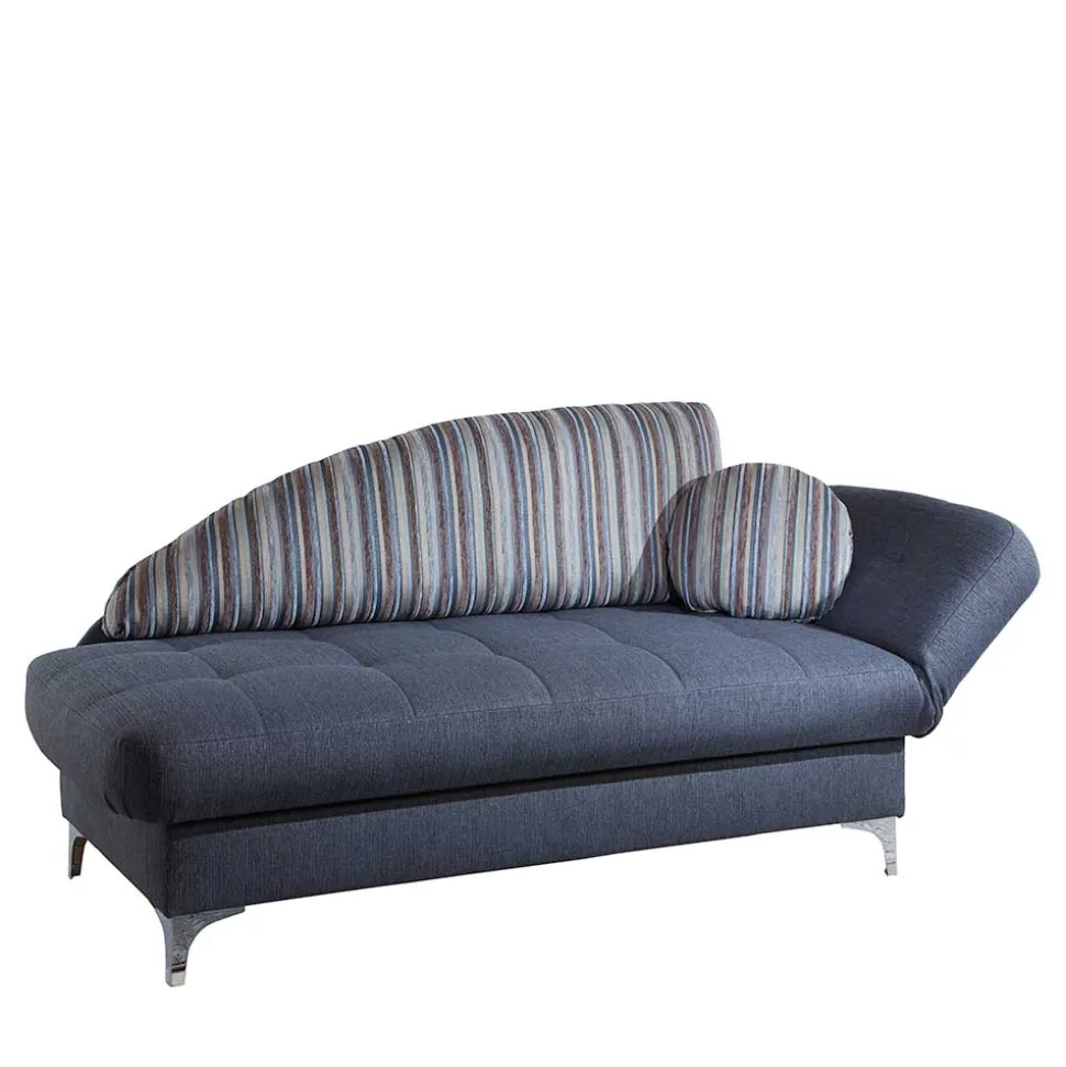 Schlafsofa Chaiselounge in Blau - Jacy