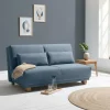 Schlafsofa in Blau mit Eiche - Sojette