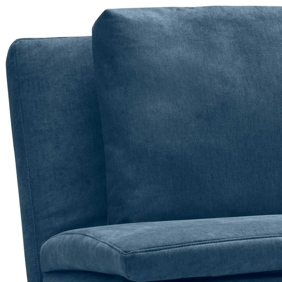 Schlafsofa in Blau und Eiche - Jesticas