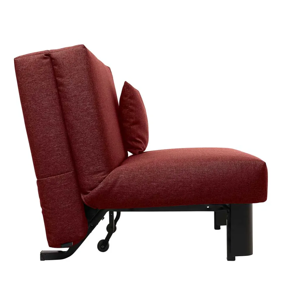 Schlafsofa in Rot Stoffbezug - Surci