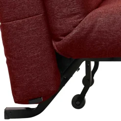 Schlafsofa in Rot Stoffbezug - Surci