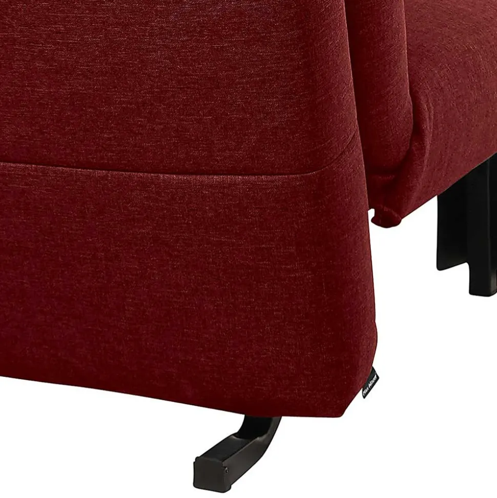 Schlafsofa in Rot Stoffbezug - Surci