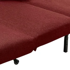 Schlafsofa in Rot Stoffbezug - Surci