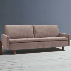 Schlafsofa in Schlammfarben mit Eiche - Anguro