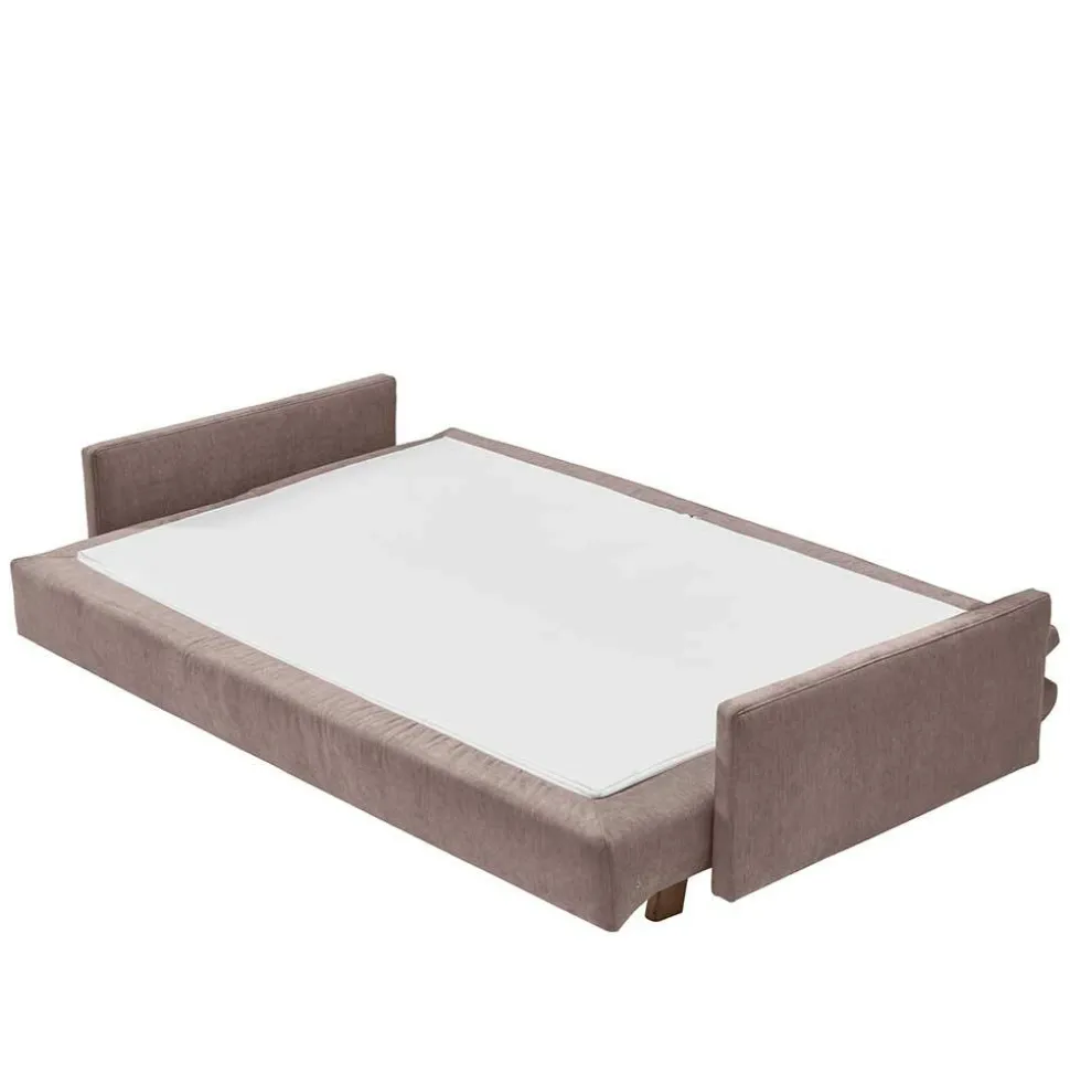Schlafsofa in Schlammfarben mit Eiche - Anguro