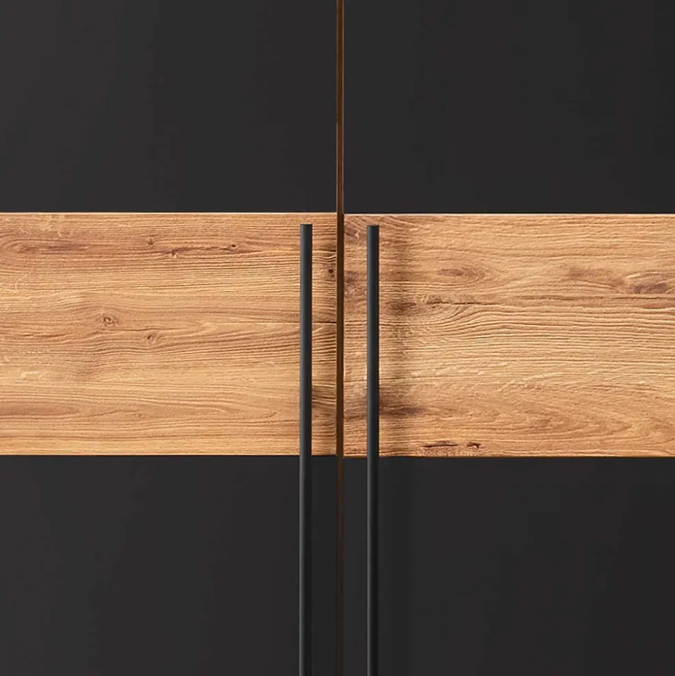 Schlafzimmer aus Wildeiche & Metall - Claas (vierteilig)