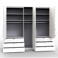 Schlafzimmer Bett Anlage & Schrank - Lesegano (vierteilig)