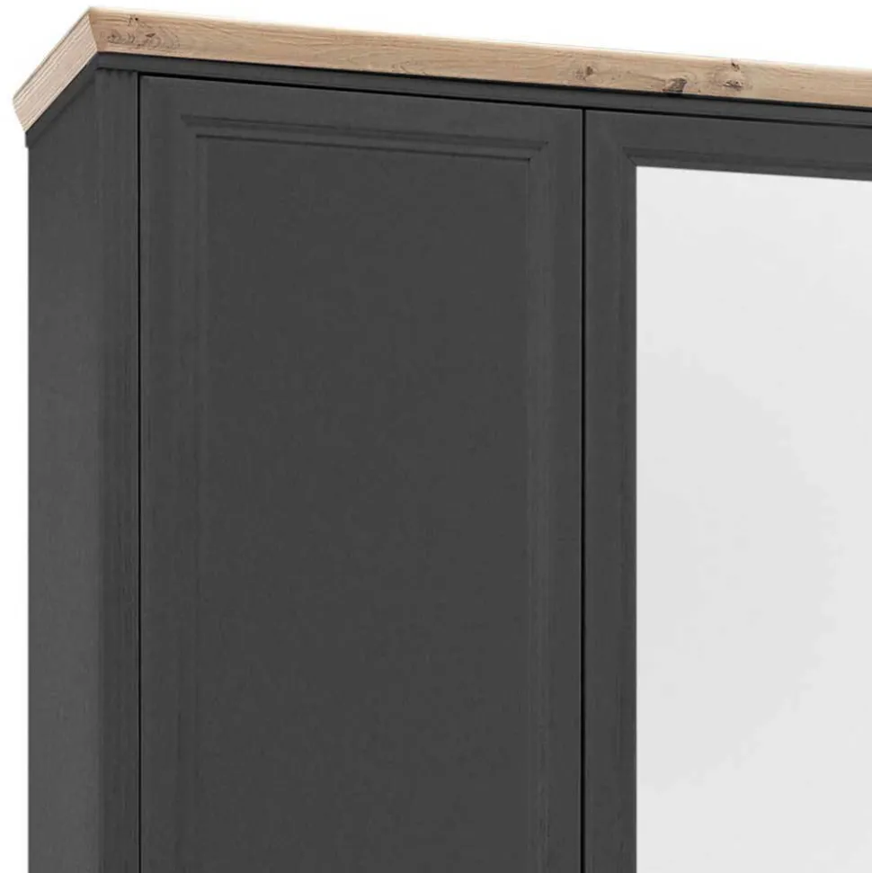 Schlafzimmer Bettanlage und Schrank Set - Zenuvra (vierteilig)