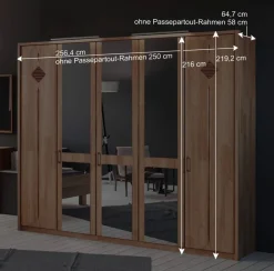 Schlafzimmer Einrichtung Apolios in Erle teilmassiv (vierteilig)