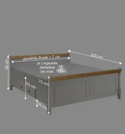 Schlafzimmer Einrichtung Oradea im Landhausstil (vierteilig)