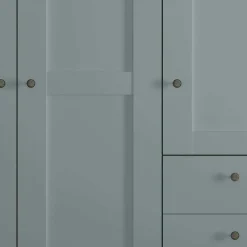 Schlafzimmer Kleiderschrank in Graugrün - Rajavo