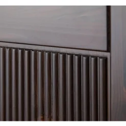 Schlafzimmer Kleiderschrank in Dunkelbraun - Nauizia