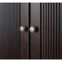 Schlafzimmer Kleiderschrank in Dunkelbraun - Nauizia