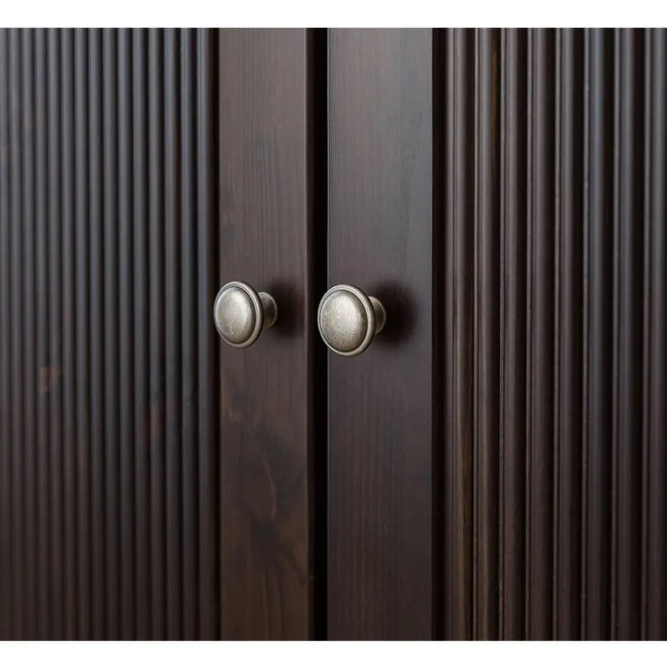 Schlafzimmer Kleiderschrank in Dunkelbraun - Nauizia