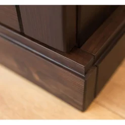 Schlafzimmer Kleiderschrank in Dunkelbraun - Nauizia