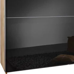 Schlafzimmer Kleiderschrank in Dunkelgrau Glas - Hectos