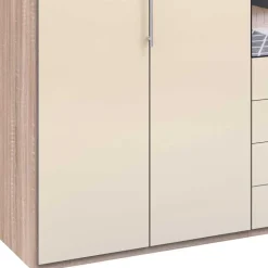 Schlafzimmer Kleiderschrank mit Spiegel Falttür - Rativian