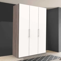 Schlafzimmer Kleiderschrank modern in Weiß - Tivierto