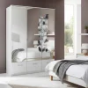 Schlafzimmer Kleiderschrank Mellevos in Weiß