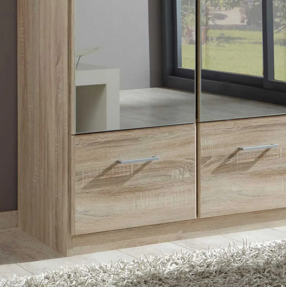 Schlafzimmer Kleiderschrank Rommino in Eiche Sägerau