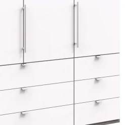 Schlafzimmer Kombi-Schrank mit sechs Schubladen - Tivierto