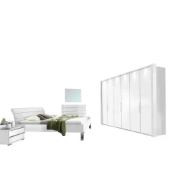 Schlafzimmer Komplettset Donpiave in Weiß (sechsteilig)