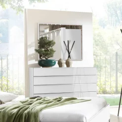 Schlafzimmer Komplettset Donpiave in Weiß (sechsteilig)