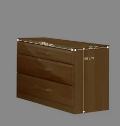 Schlafzimmer Komplettset Bordeaux aus Erle (vierteilig)