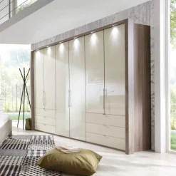 Schlafzimmer Komplettset Crenba in Creme (vierteilig)