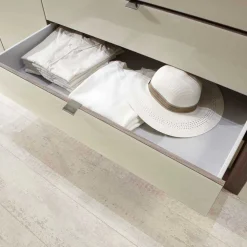 Schlafzimmer Komplettset Crenba in Creme (vierteilig)