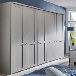 Schlafzimmer Möbel Set in Hellgrau - Ridonna (vierteilig)