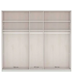 Schlafzimmer Möbel Set in Hellgrau - Ridonna (vierteilig)