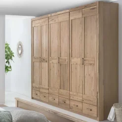 Schlafzimmer Schrank mit 6 Türen & Schubladen - Zamron