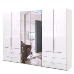 Schlafzimmer Schrank mit Falttüren in Weiß - Dolienca