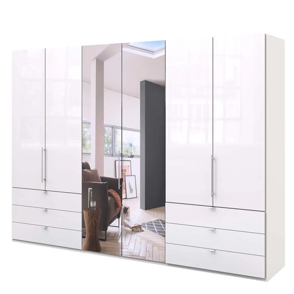 Schlafzimmer Schrank mit Falttüren in Weiß - Dolienca