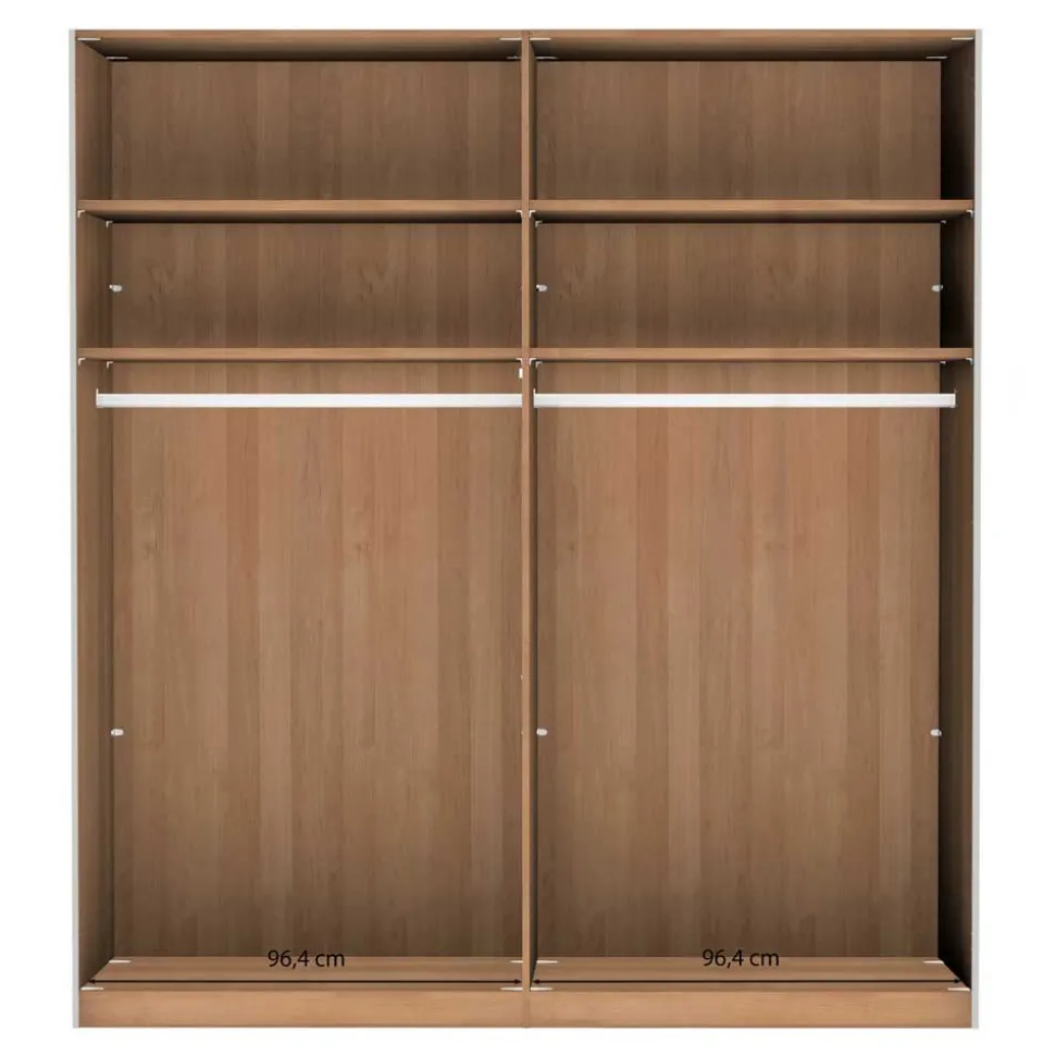 Schlafzimmer Schwebetürenschrank 2-türig - Emdsiva