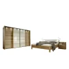 Schlafzimmer Set Waruna mit Eiche Massivholz (vierteilig)