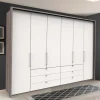 Schlafzimmerkleiderschrank foliert in Weiß - Tivierto I