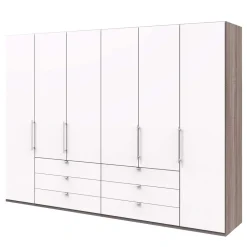 Schlafzimmerkleiderschrank foliert in Weiß - Tivierto I