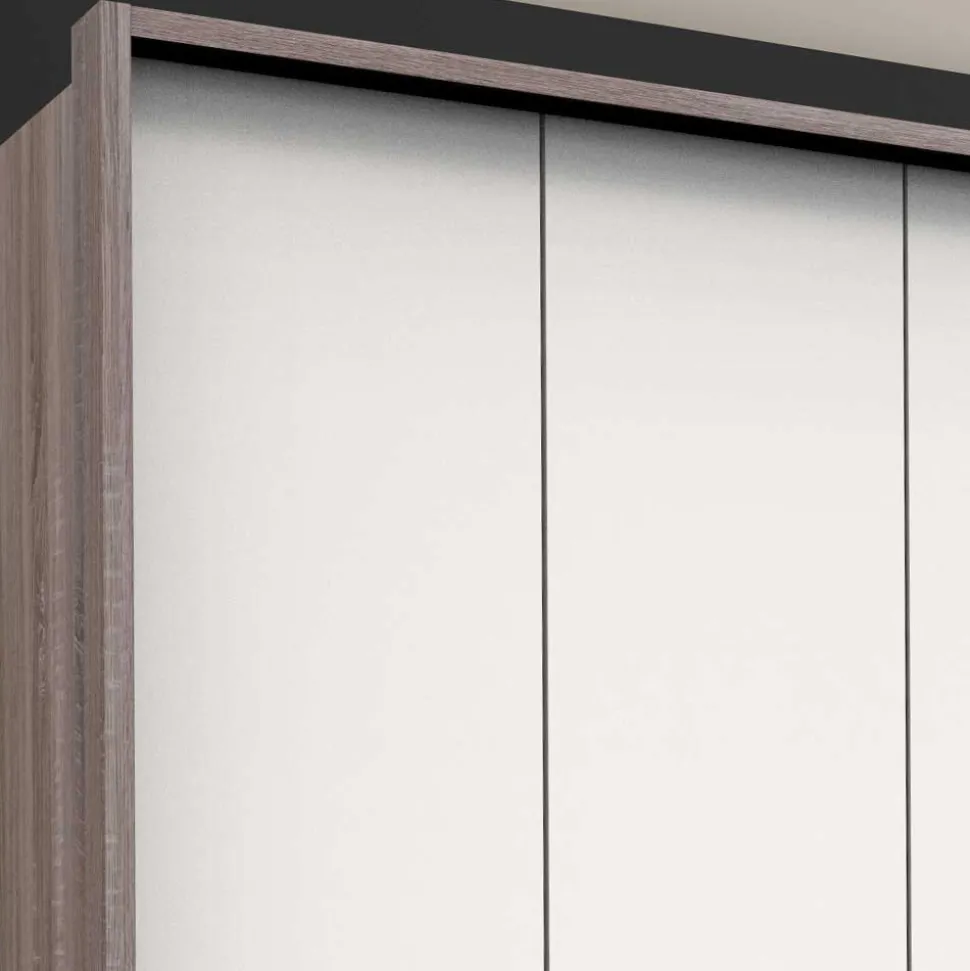 Schlafzimmerkleiderschrank foliert in Weiß - Tivierto I