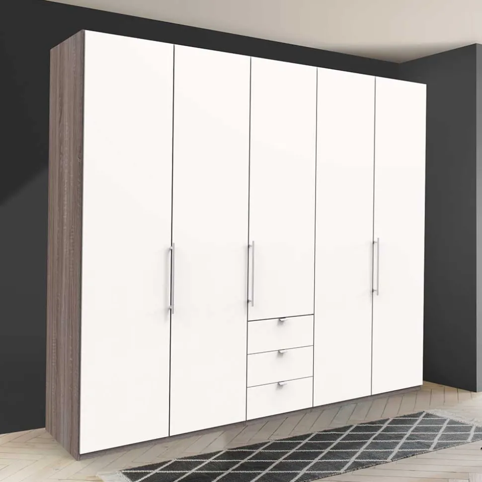 Schlafzimmerkleiderschrank mit drei Schubladen - Tivierto