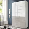 Schlafzimmer-Kleiderschrank zweifarbig - Pascan